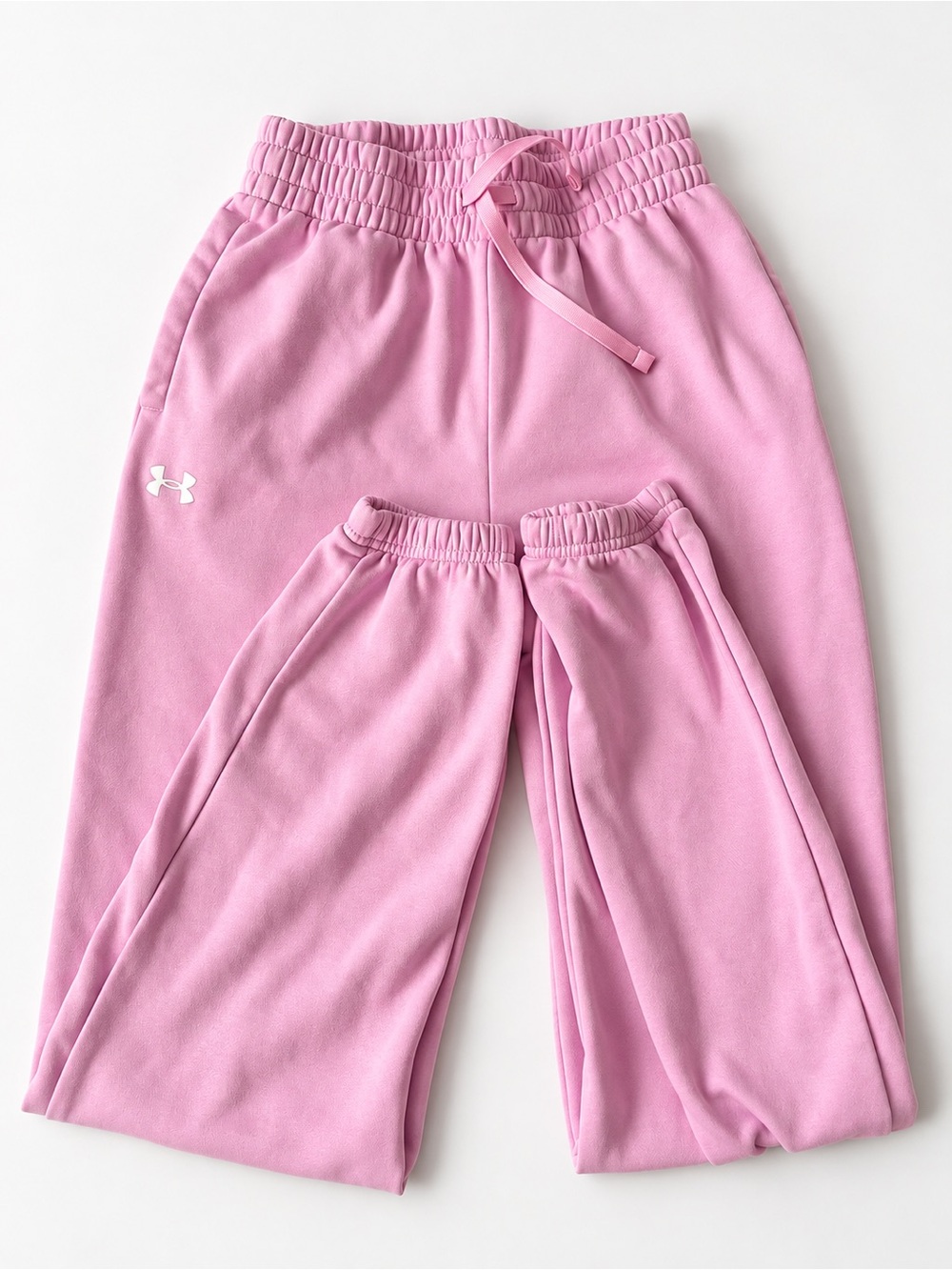 Under Armour Girls Light Pink Fleece Joggers
